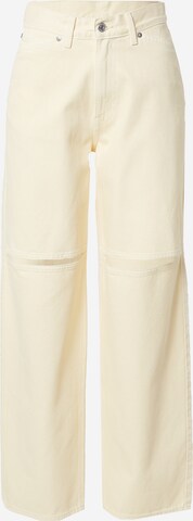 WEEKDAY Wide leg Jeans 'Brae' in Wit: voorkant