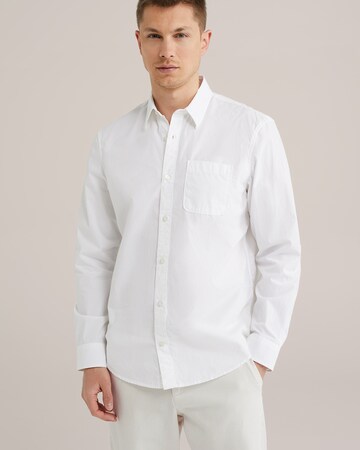 WE Fashion Regular fit Overhemd in Wit: voorkant