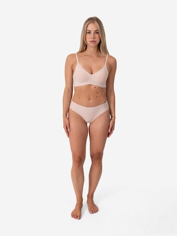 SNOCKS Microfiber Seamless Hipster in Beige: Vorderseite