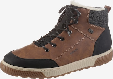 Rieker Lace-Up Boots in Brown