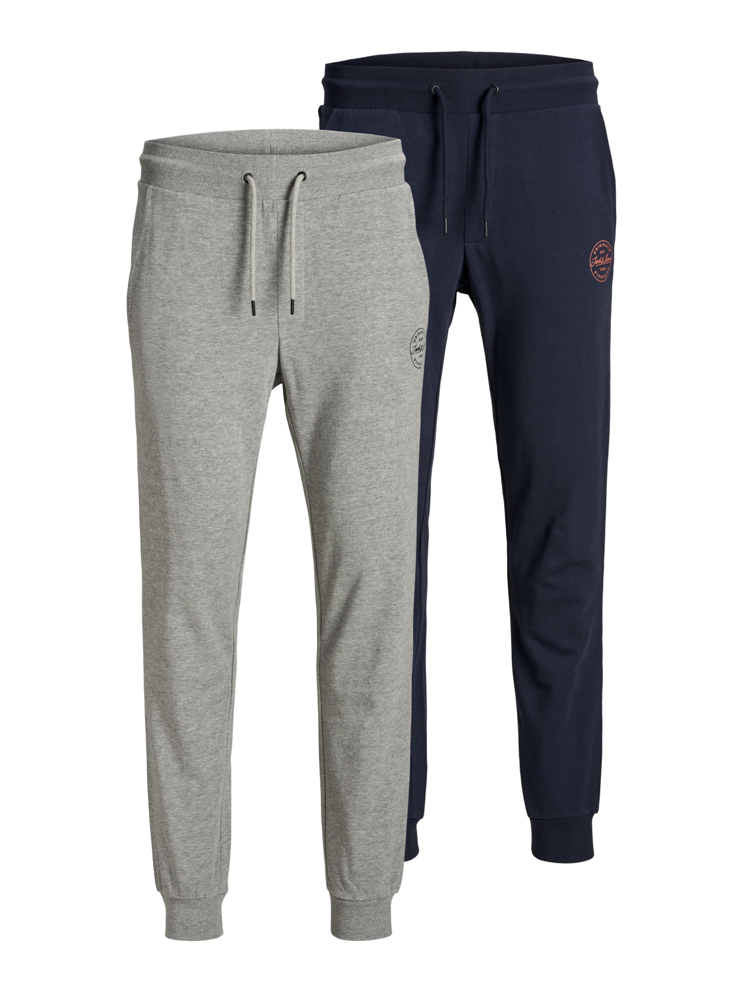JACK & JONES Tapered Trousers 'Gordon Shark' in Blue: front