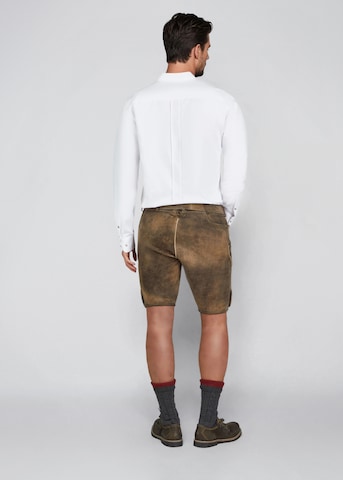 SPIETH & WENSKY - Regular Calças tradicionais 'Everest' em castanho