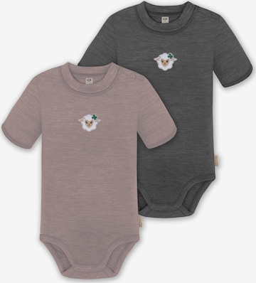 Barboteuse / body 'Tihoi' normani en gris : devant