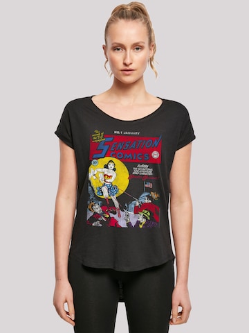 T-shirt 'Wonder Woman Sensation Comics Issue 1 Cover' F4NT4STIC en noir : devant