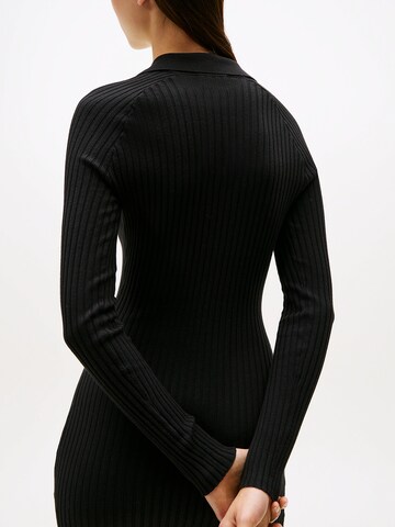 Tommy Jeans Strickkleid in Schwarz