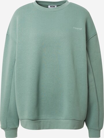 Misspap - Sudadera en verde: frente