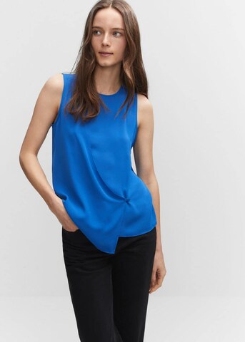 MANGO Bluse 'maracuya' in Blau: Vorderseite