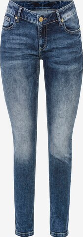 CIPO & BAXX Skinny Jeans in Blauw: voorkant