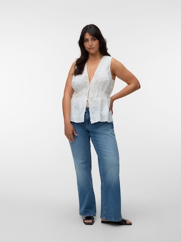 Vero Moda Curve - Top 'VMCANN' en blanco