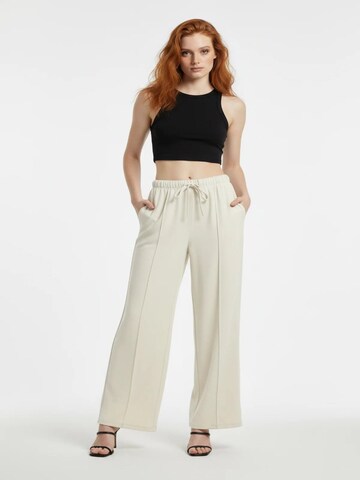 No Matter What Wide leg Broek in Beige