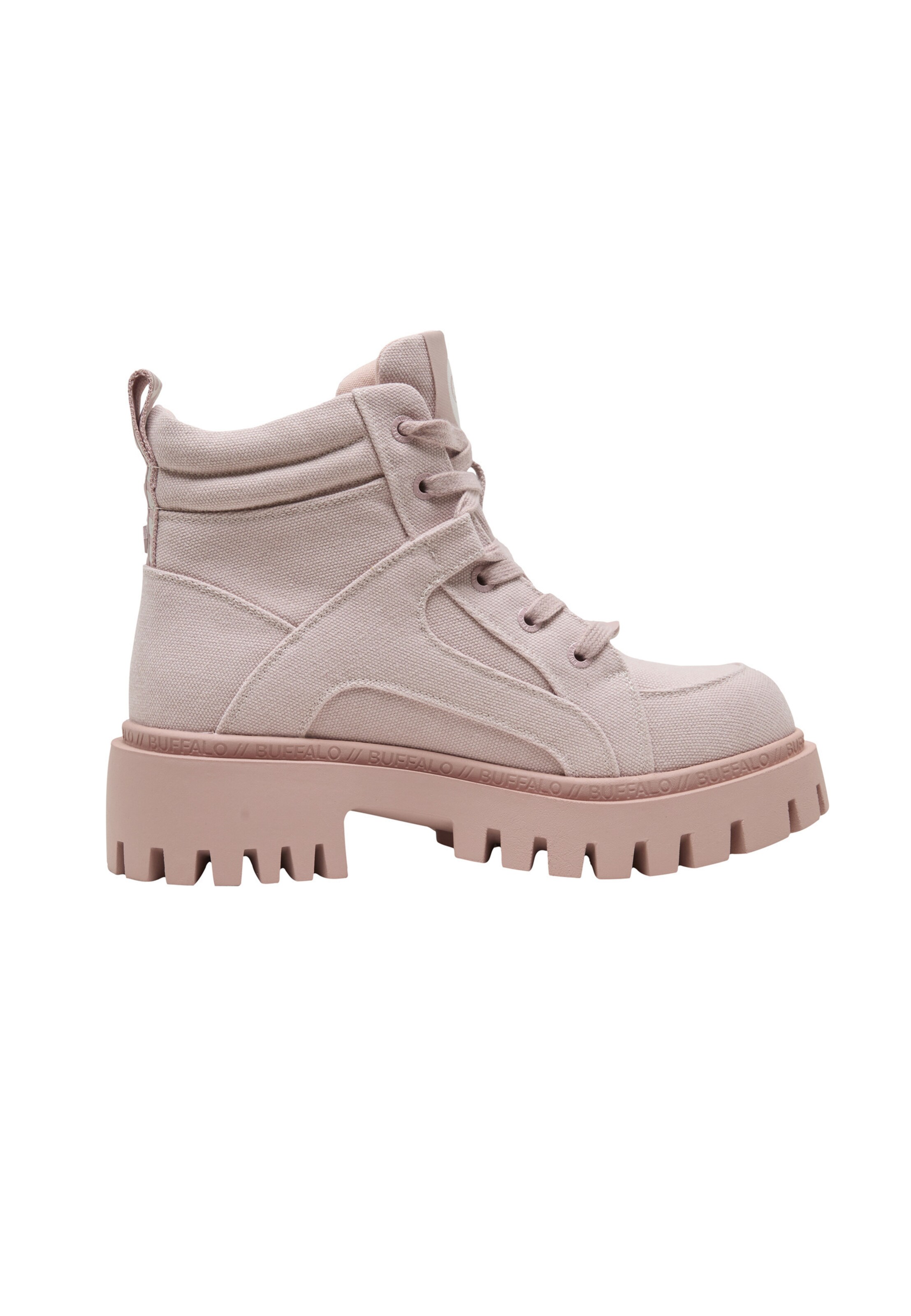 BUFFALO Schnürstiefelette 'ZANOS' in Pink: Vorderseite