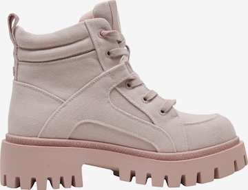BUFFALO Schnürstiefelette 'ZANOS' in Pink: Vorderseite