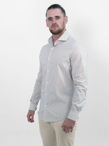 Vercate Slim Fit Businesshemd 'No. 6' in Grün