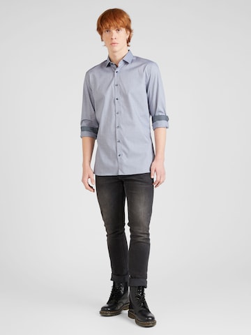 OLYMP Slim Fit Forretningsskjorte i grå