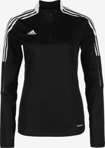 ADIDAS SPORTSWEAR Performance Shirt 'Tiro 21' in Black: front