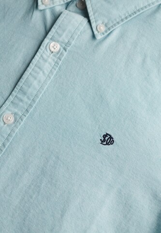 Superdry Regular Fit Hemd 'Oxford' in Blau