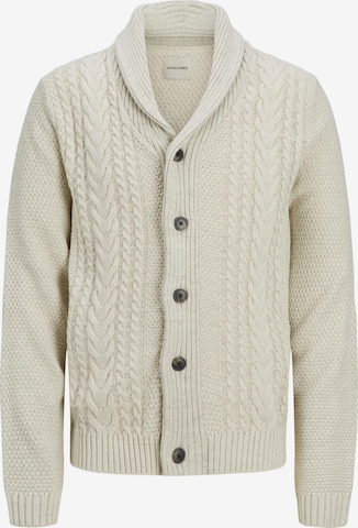 JACK & JONES Knit Cardigan 'Craig' in White: front