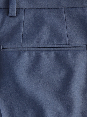 Next Slimfit Bandplooibroek in Blauw