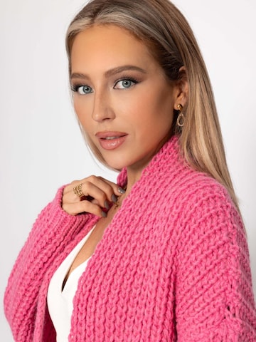 SASSYCLASSY Oversizestrickjacke in Pink