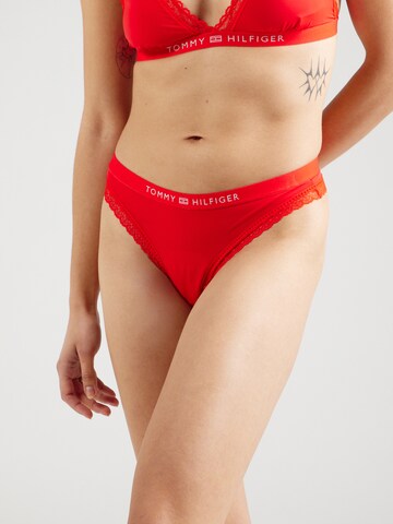 Tommy Hilfiger Underwear Thong in Red: front