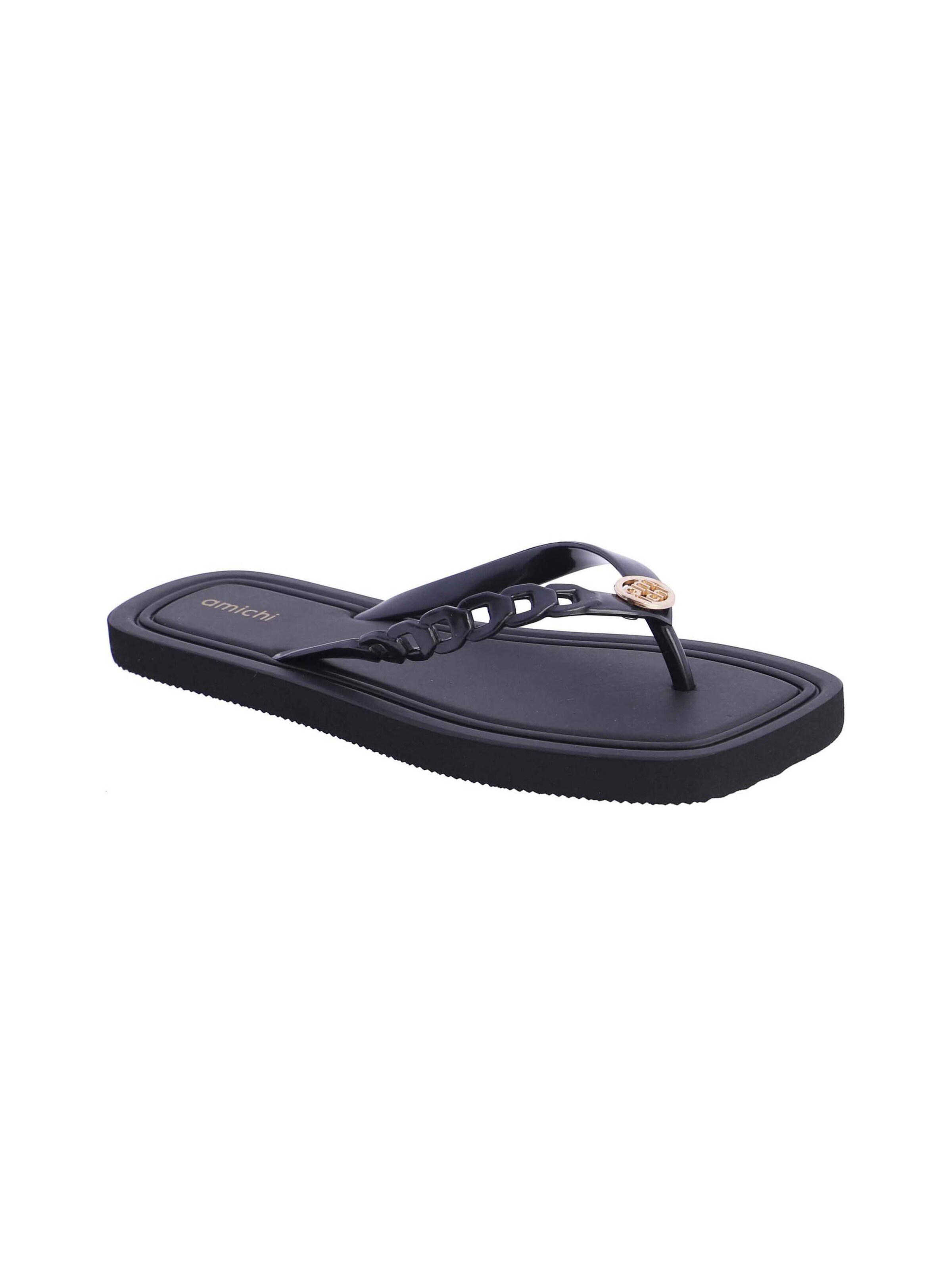 Amichi - Sandalias de dedo 'Chanclas de agua de dedo para mujer Erica de pvc y goma eva' en negro