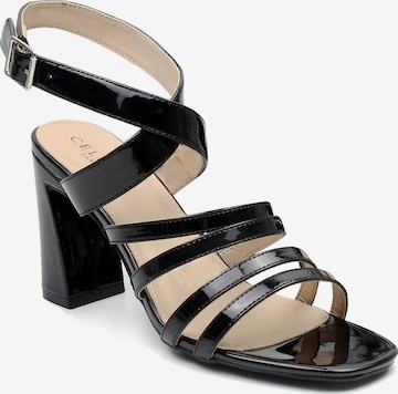 Celena Remienkové sandále 'Cecily' - Čierna