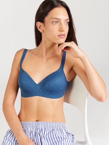 SLOGGI T-Shirt BH 'Zero Feel' in Blau: Vorderseite