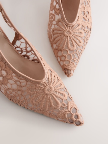 bēšs Next Vaļējas augstpapēžu kurpes