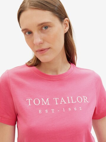 TOM TAILOR T-shirt i rosa