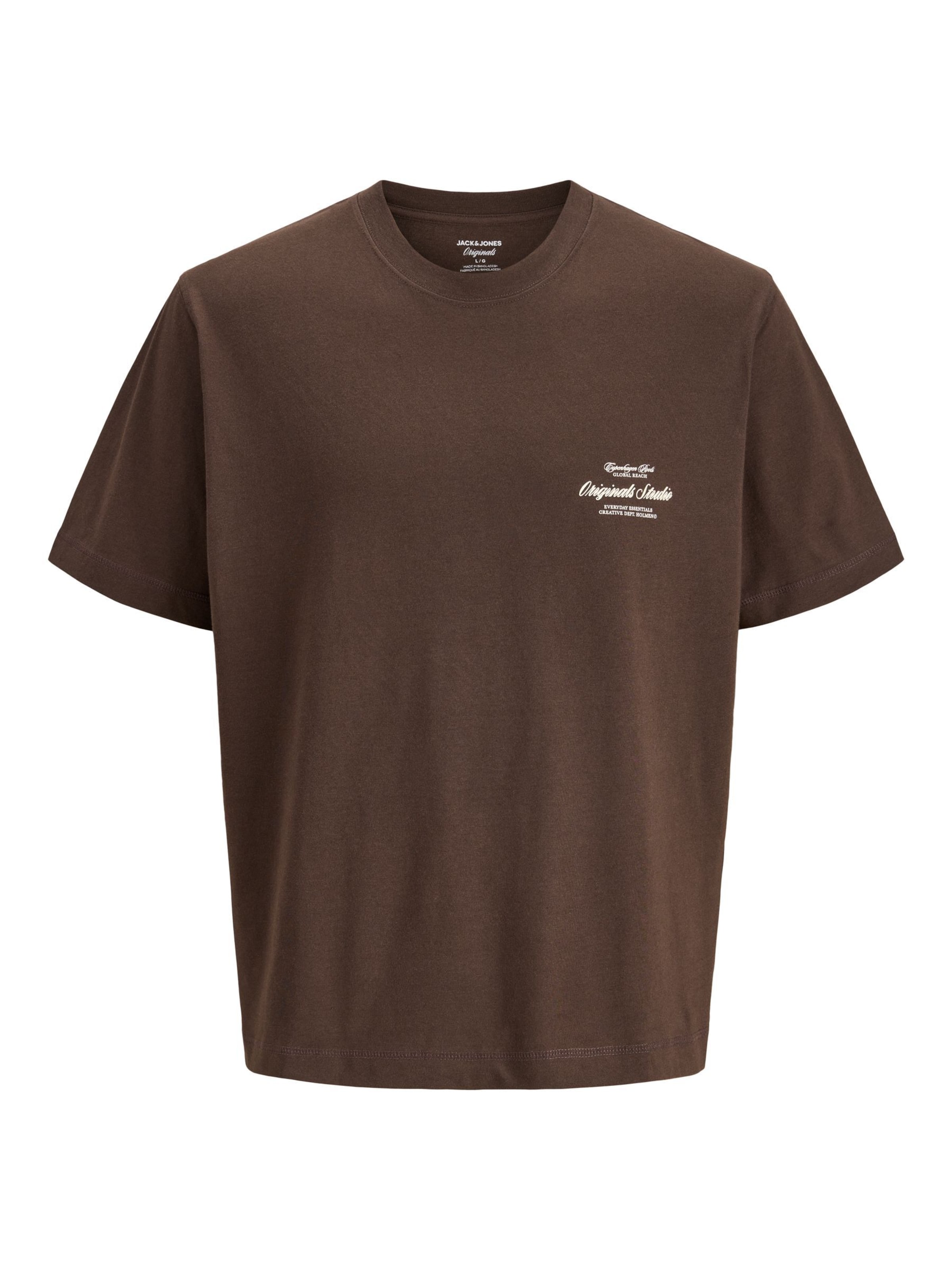 JACK & JONES Shirt in M in Brown / White, Item view