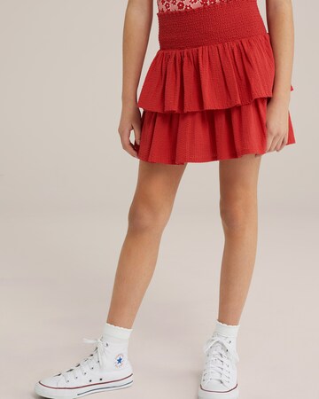 WE Fashion Skirt in Red