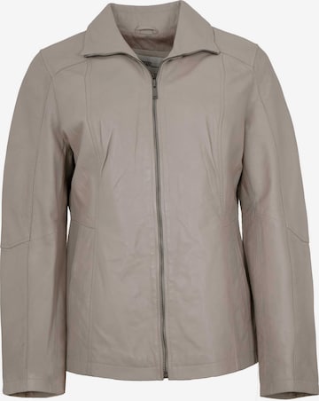 Lederjacken24 Between-Season Jacket 'Anea' in Grey: front