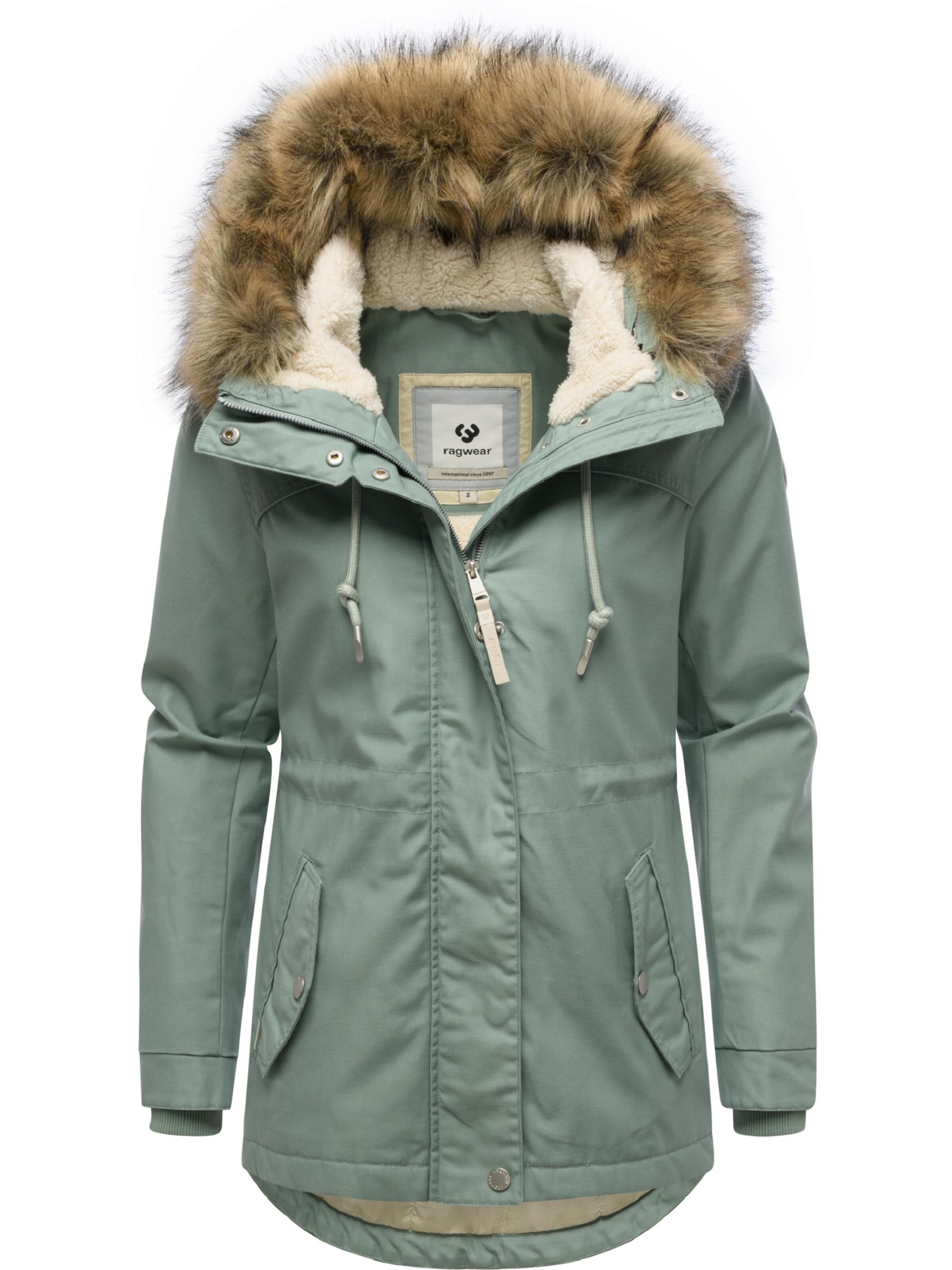 Ragwear Winterparka 'Tawny' in Groen