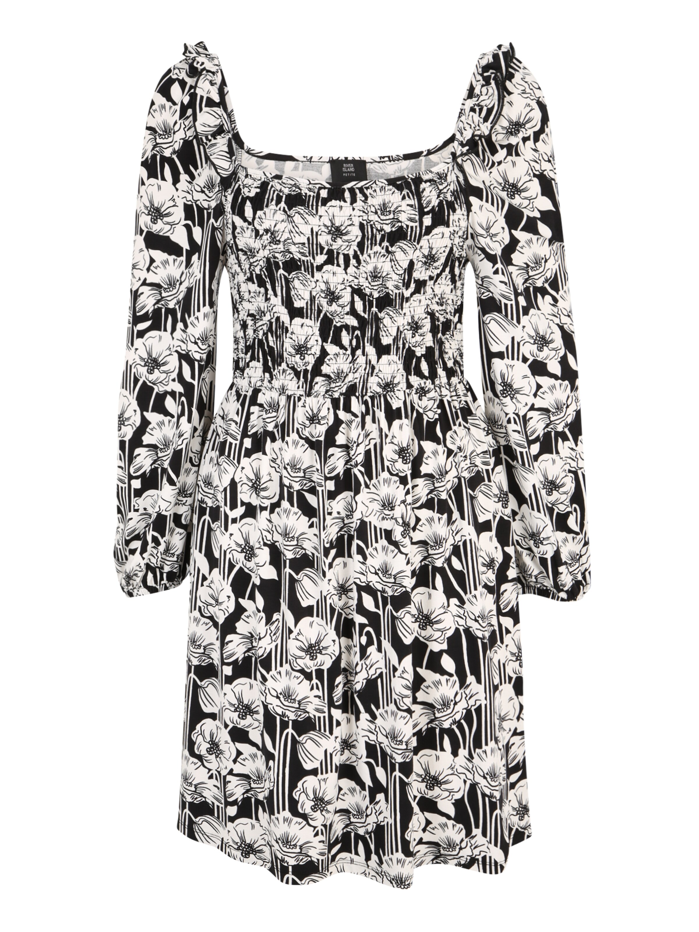 juoda River Island Petite Suknelė: priekis