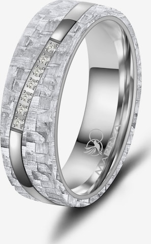 MARRYA - Anillo 'MARRYA CA-07 Ehering aus Carbon + Titan - Weiß' en blanco: frente