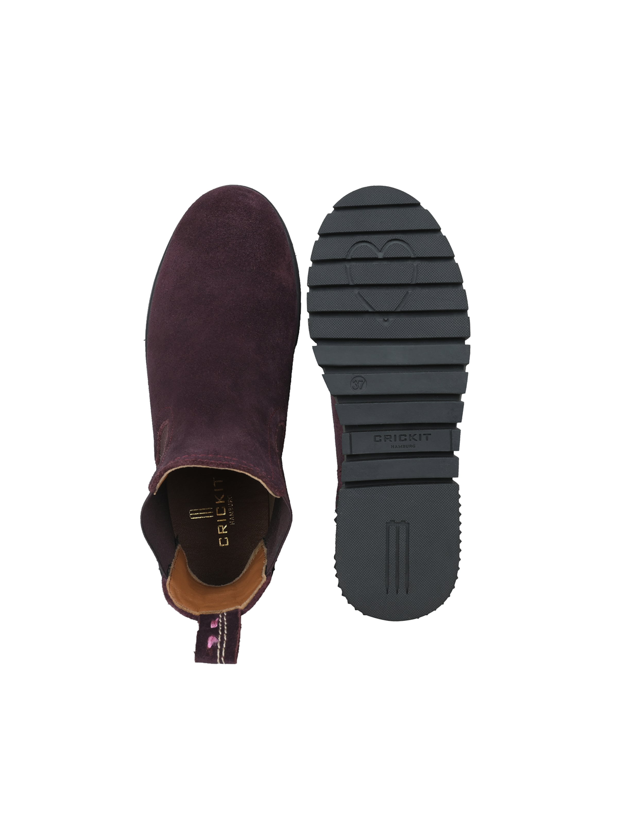 Crickit Chelsea boots ' SISSY ' in Rood