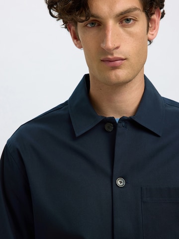 SELECTED Comfort fit Between-Season Jacket 'SLHTATE' in Blue