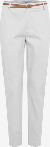 Coupe slim Pantalon chino b.young en blanc : devant