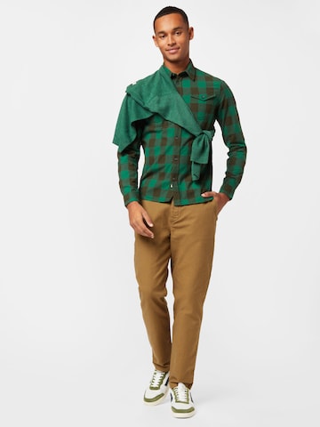 Petrol Industries Regular fit Button Up Shirt in Green