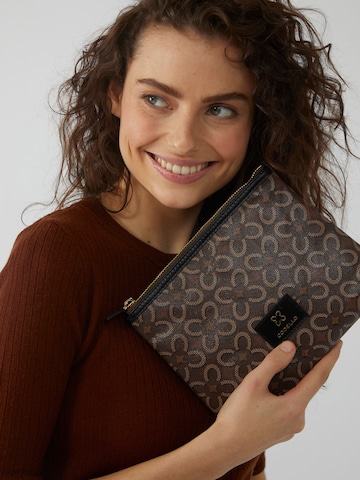 CODELLO Cosmetic Bag in Brown: front