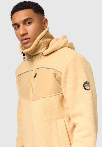 STONE HARBOUR Athletic Fleece Jacket in Beige