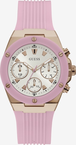 Montre à affichage analogique 'Athena' GUESS en rose : devant