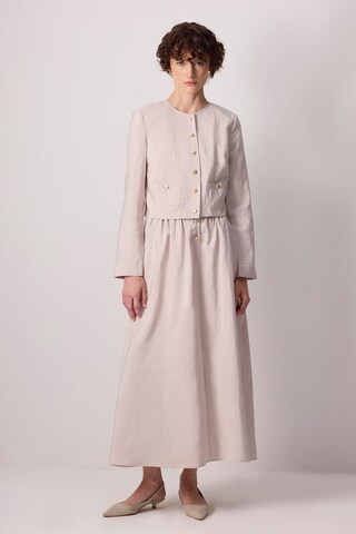 Touche Prive Kostuum in Beige: voorkant