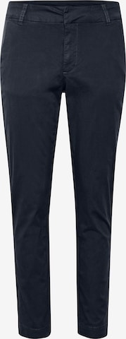 Coupe slim Pantalon 'Mette' Kaffe en bleu : devant