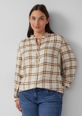 s.Oliver Bluse in Beige: Vorderseite