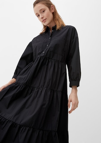 Robe-chemise QS en noir