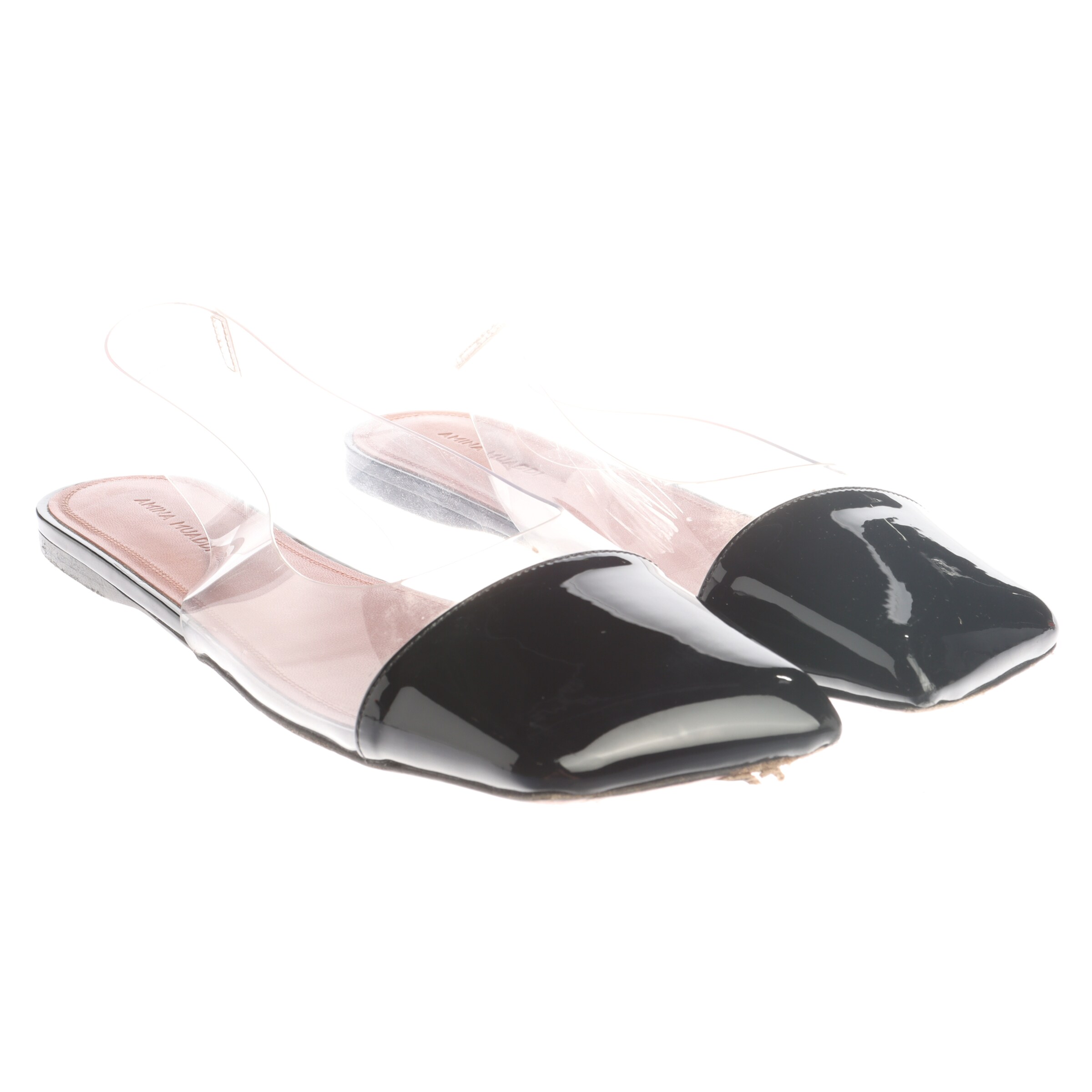 Amina Muaddi Halbschuhe 39,5 in Schwarz: Vorderseite