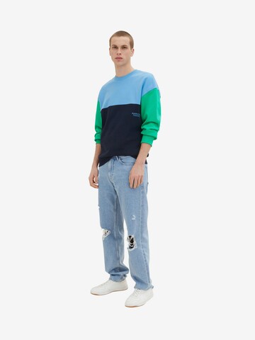 TOM TAILOR DENIM Sweatshirt in Blau