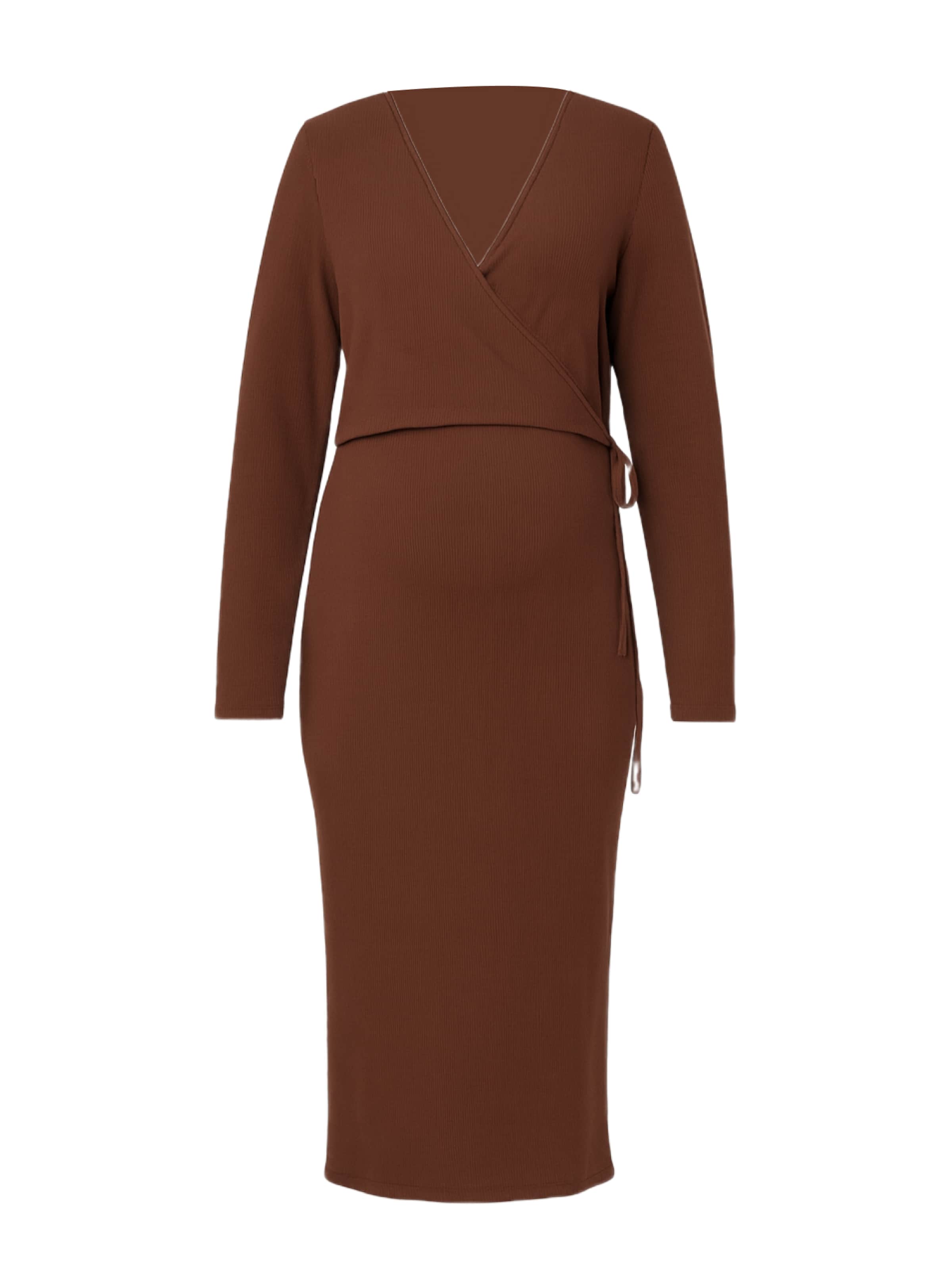 LYN MAMA Kleid in Braun: Vorderseite