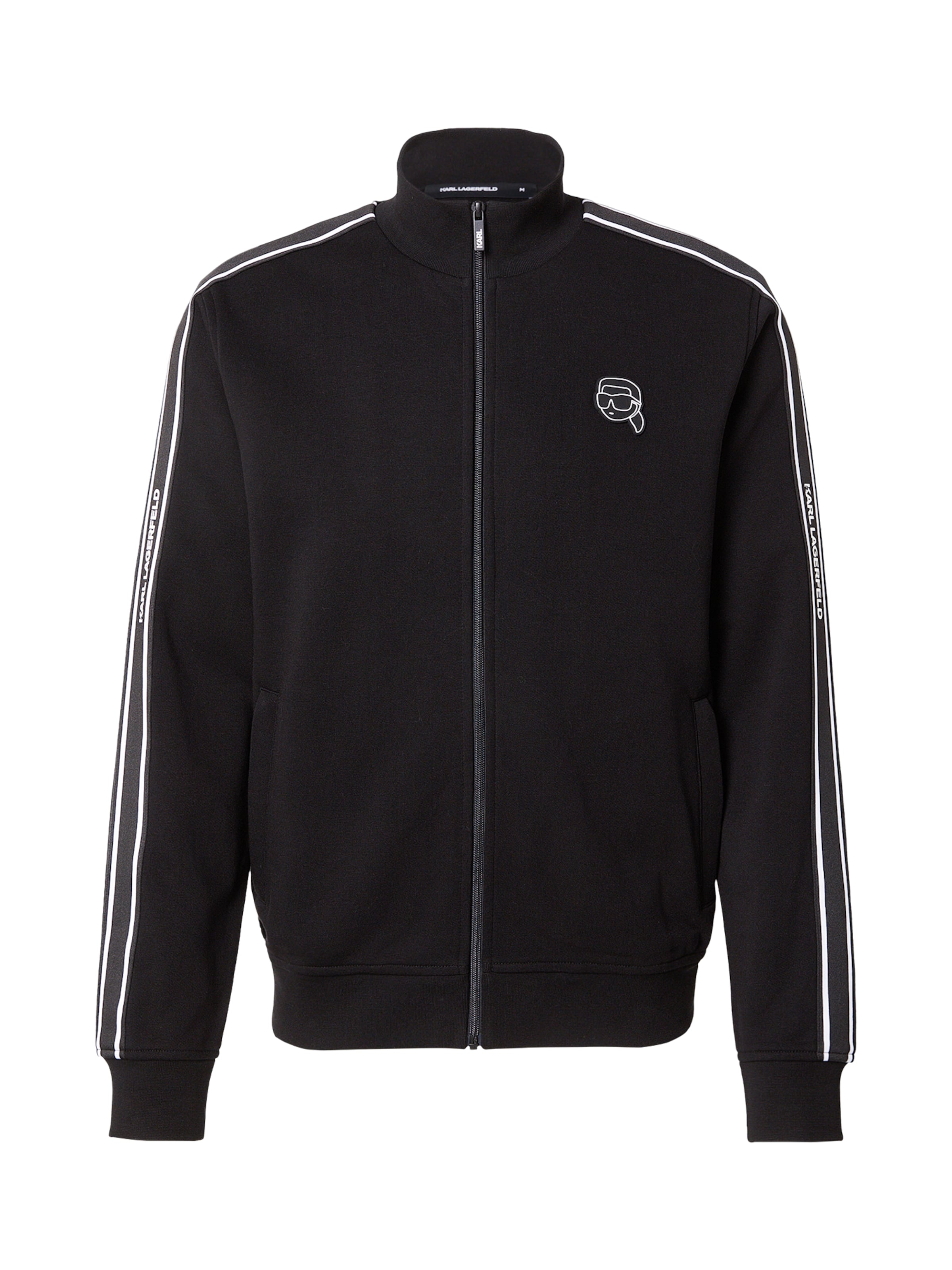 Karl Lagerfeld Sportiska jaka, krāsa - melns / balts, Preces skats